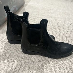 Sam Edelman Black Short Rain Boots